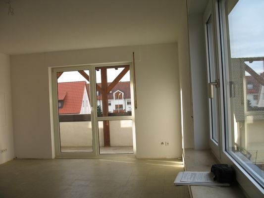 Zugang zum überdachten Balkon