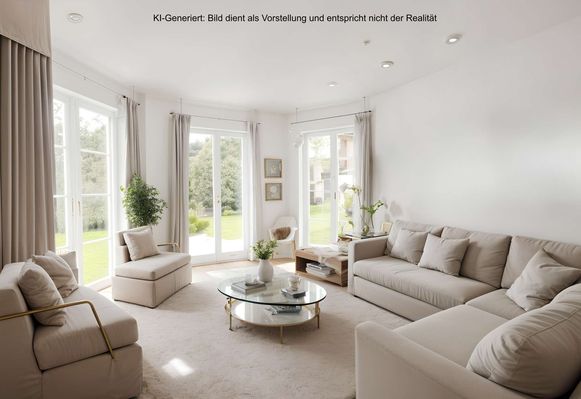 Wohnzimmer-Homestaging